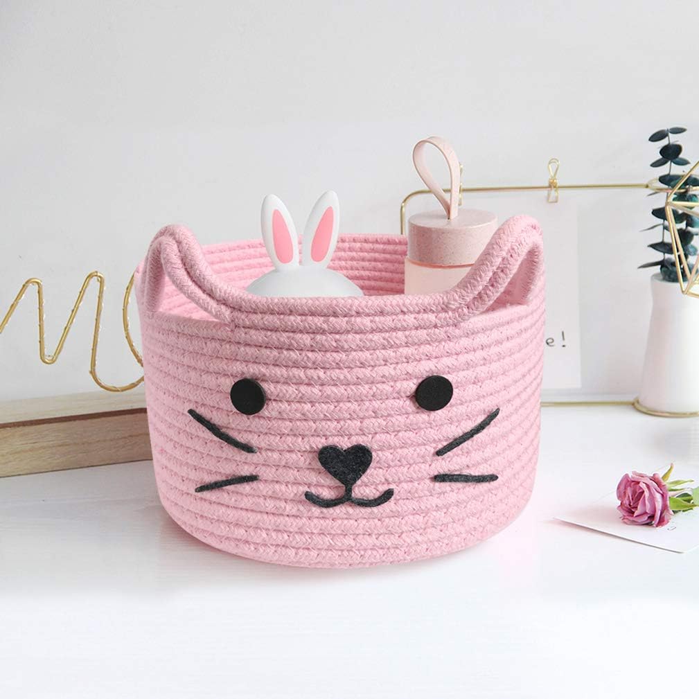 Paniers de Rangement - CottonStorageBaskets™ - Rose - Ma maison exquise