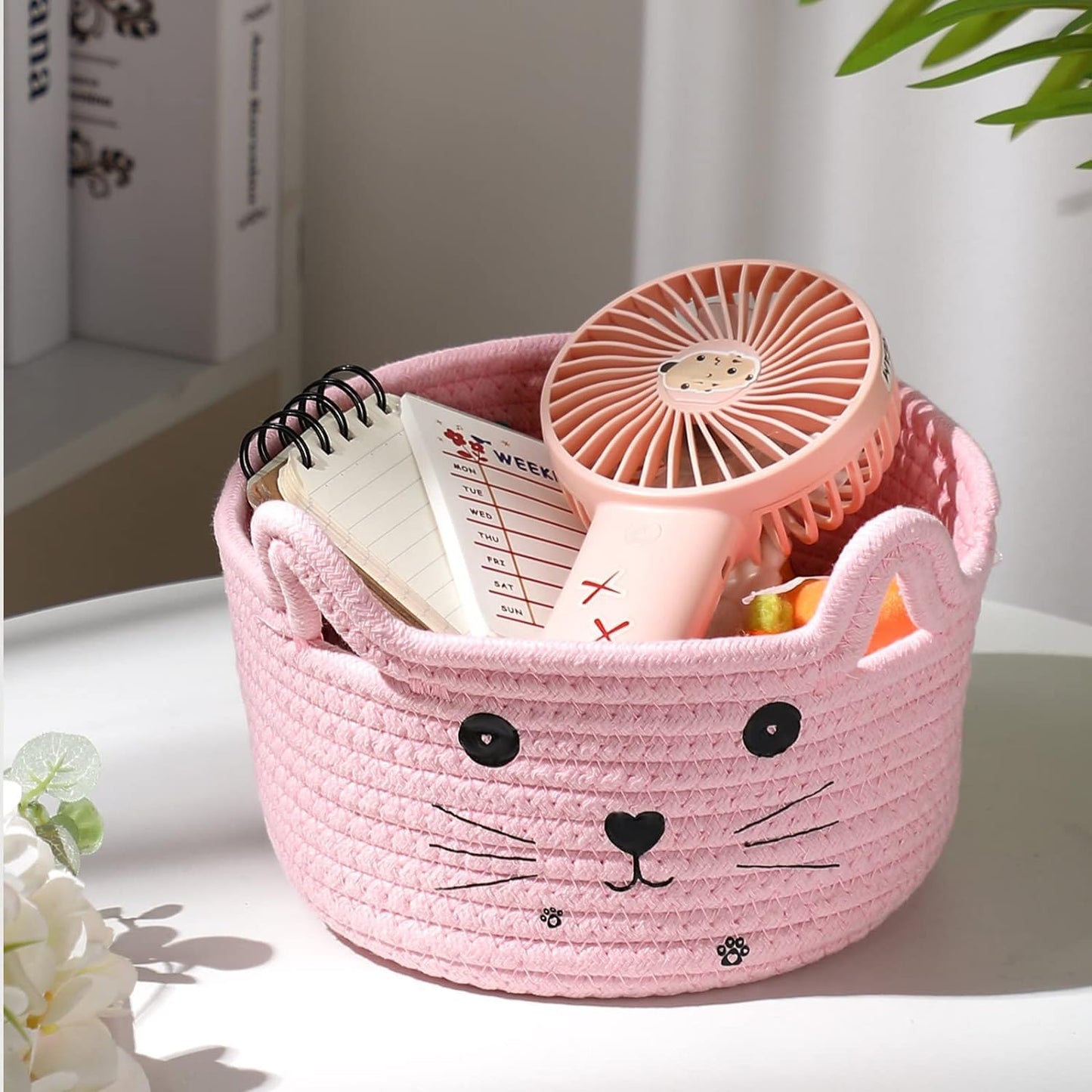 Paniers de Rangement - CottonStorageBaskets™ - Rose - Ma maison exquise