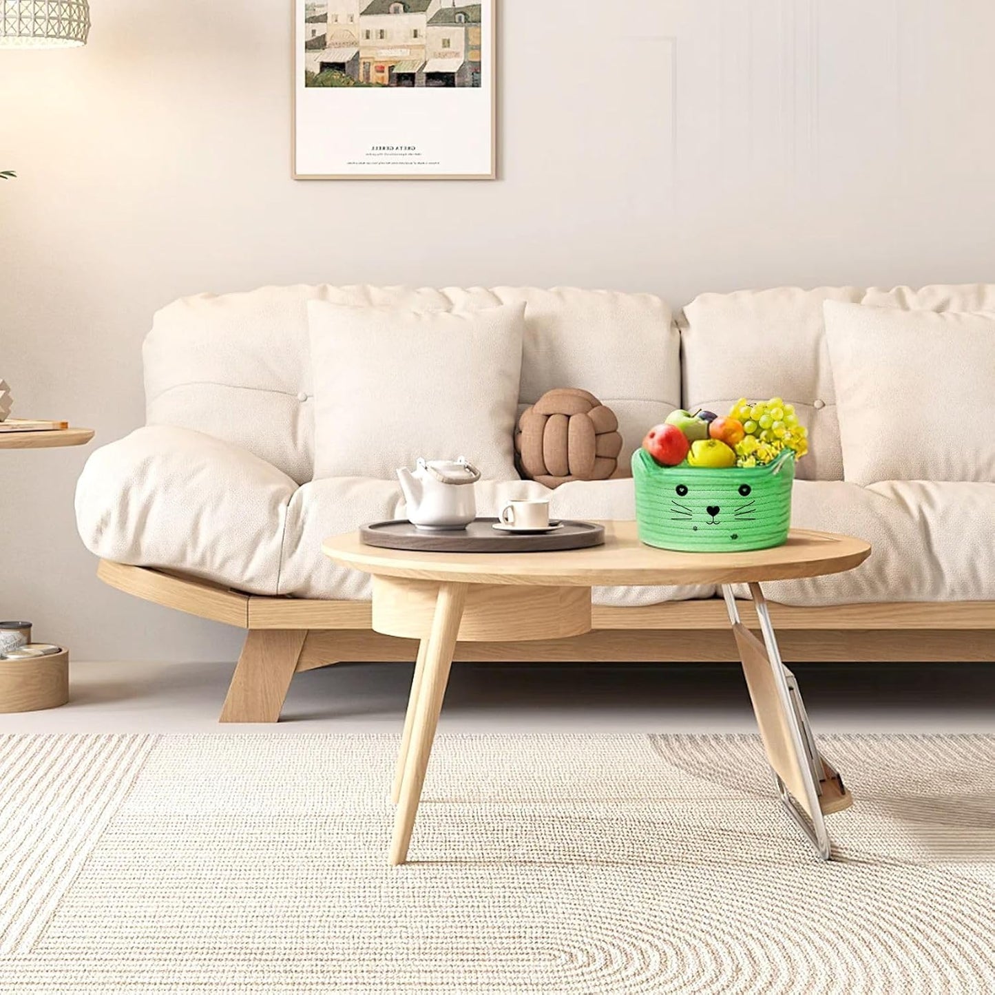 Paniers de Rangement - CottonStorageBaskets™ - Vert - Ma maison exquise