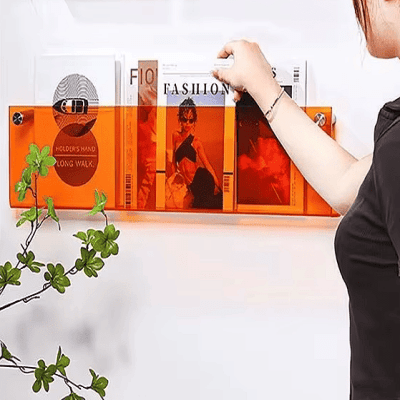 Porte revue mural - ModernStorageRack™ - Orange - Ma maison exquise