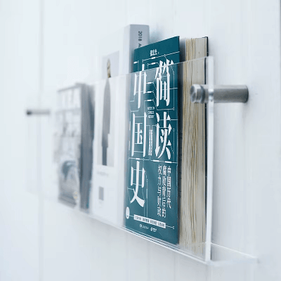 Porte revue mural - ModernStorageRack™ - Transparent - Ma maison exquise