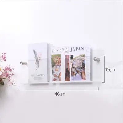Porte revue mural - ModernStorageRack™ - Transparent - Ma maison exquise