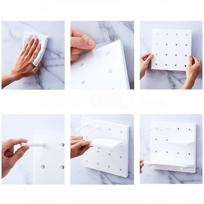 Rangement Mural - WallGrid™ - Blanc - Ma maison exquise