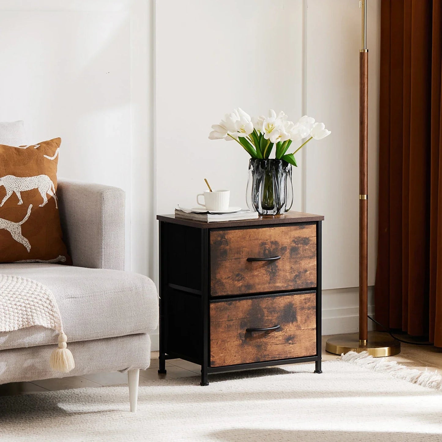 Table de Chevet - JHKCab™ - Brun - Ma maison exquise