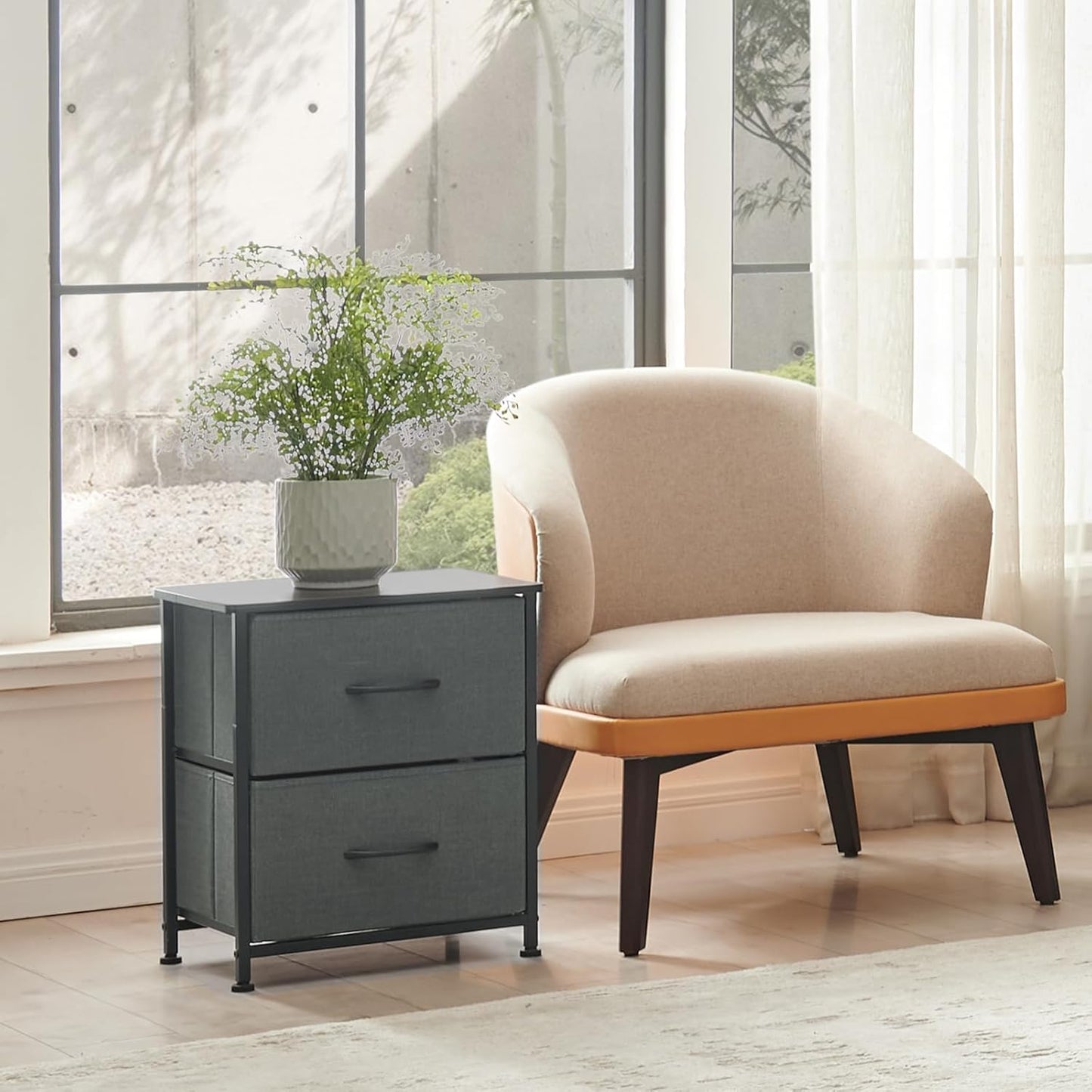 Table de Chevet - JHKCab™ - Gris - Ma maison exquise