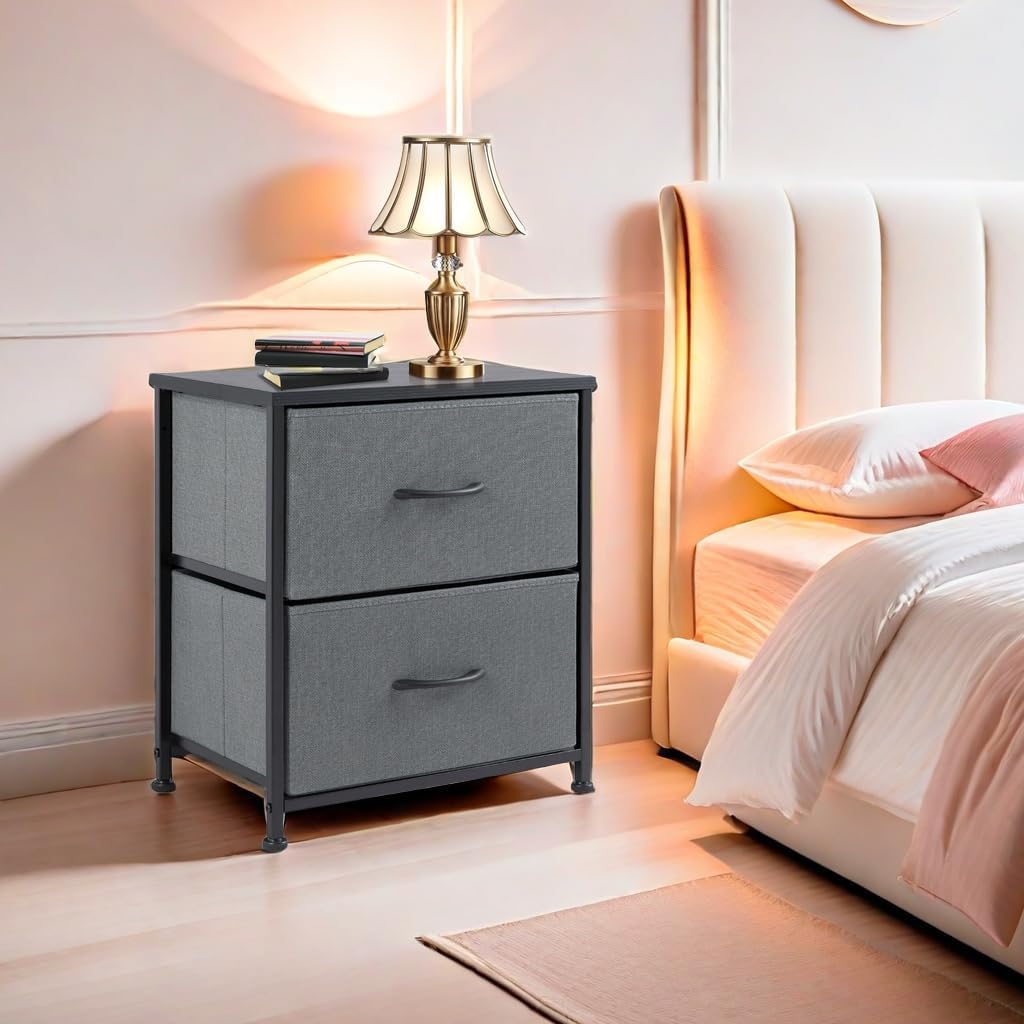 Table de Chevet - JHKCab™ - Gris - Ma maison exquise