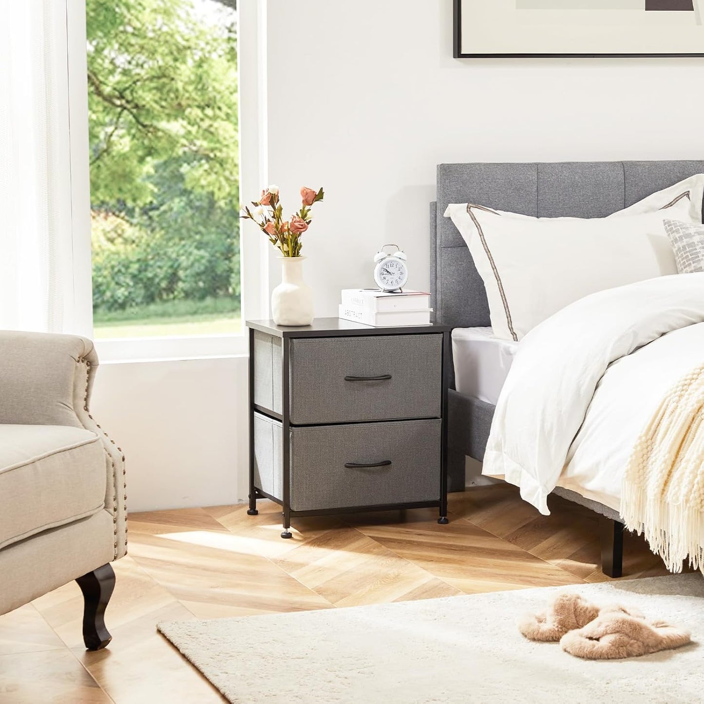 Table de Chevet - JHKCab™ - Gris - Ma maison exquise