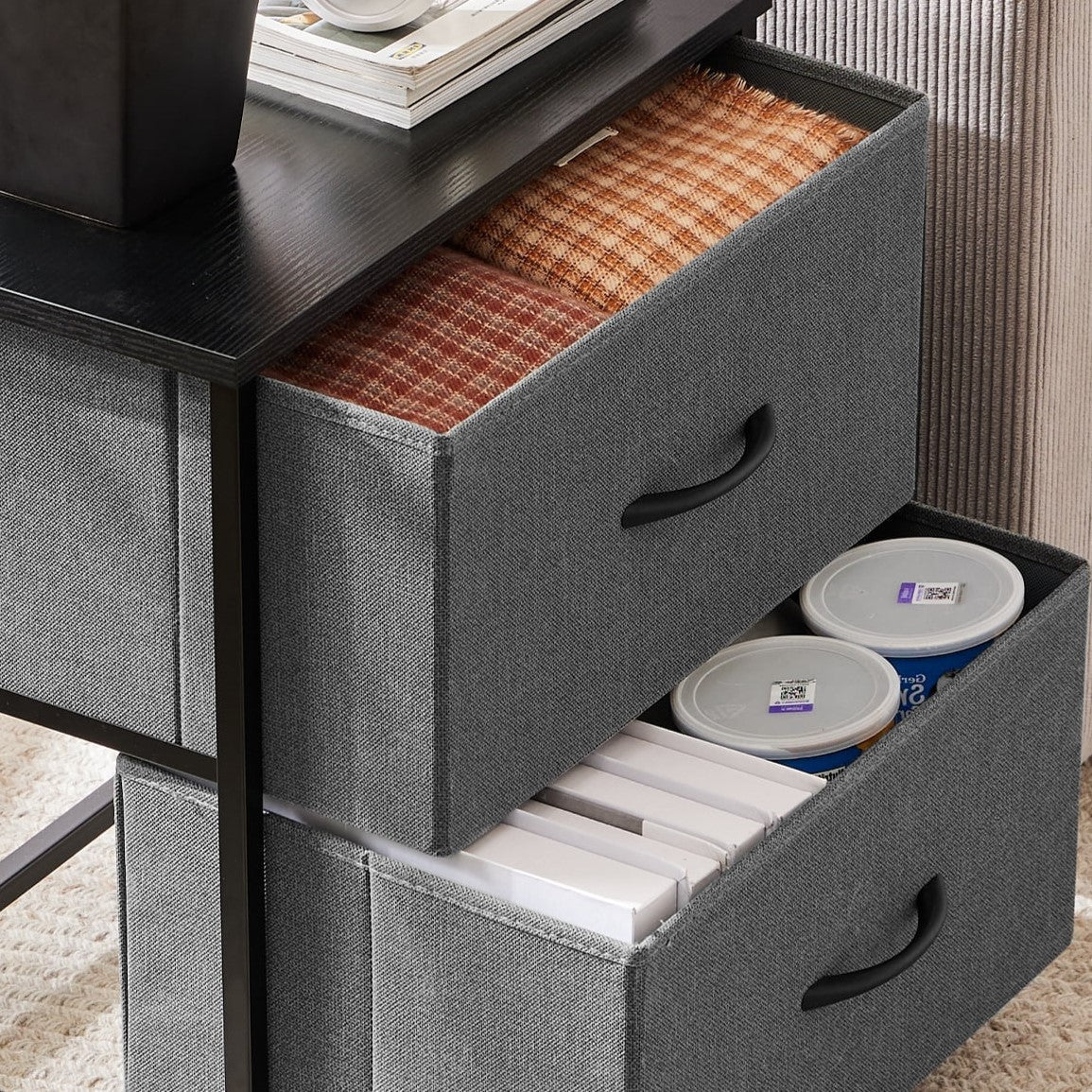 Table de Chevet - JHKCab™ - Gris - Ma maison exquise