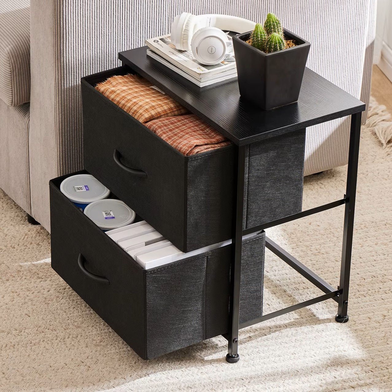 Table de Chevet - JHKCab™ - Noir - Ma maison exquise