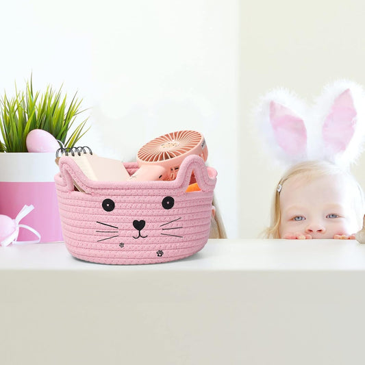 Paniers de Rangement - CottonStorageBaskets™ - Rose - Ma maison exquise