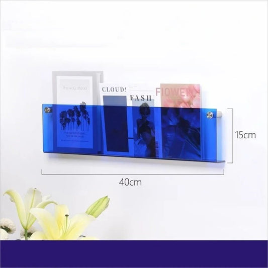 Porte revue mural - ModernStorageRack™ - Bleu - Ma maison exquise
