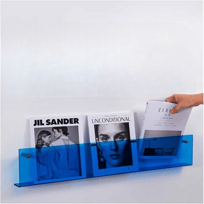 Porte revue mural - ModernStorageRack™ - Bleu - Ma maison exquise