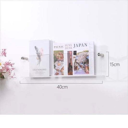 Porte revue mural - ModernStorageRack™ - Transparent - Ma maison exquise