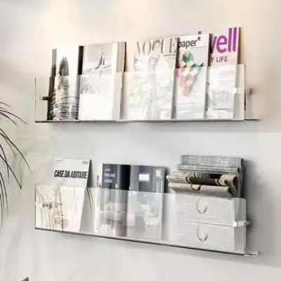 Porte revue mural - ModernStorageRack™ - Transparent - Ma maison exquise