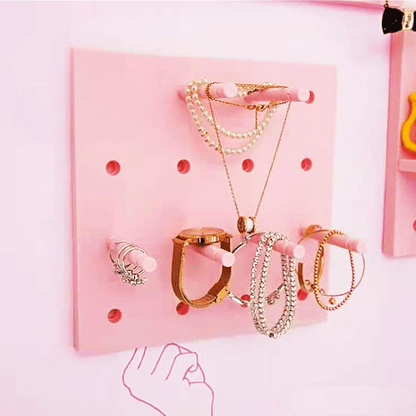 Rangement Mural - WallGrid™ - Rose - Ma maison exquise